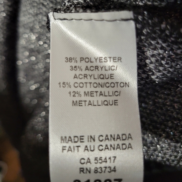 Compli K gingham dress with grey, black, and silver accent thread pocketed Small - Picture 5 of 5